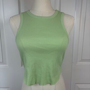 Wild Fable Light Green Ribbed Crop Top